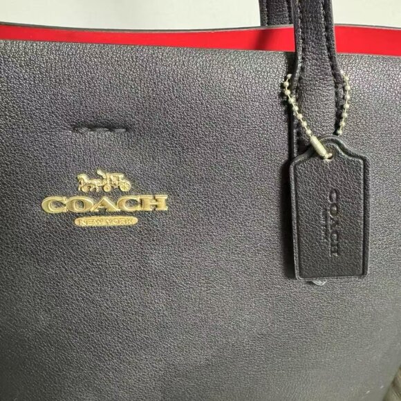 Coach Black and Red Handbag - Picture 5 of 6